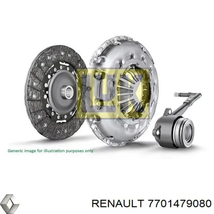 Комплект сцепления (3 части) Renault (RVI) 7701479080 цена, от 132.89 USD