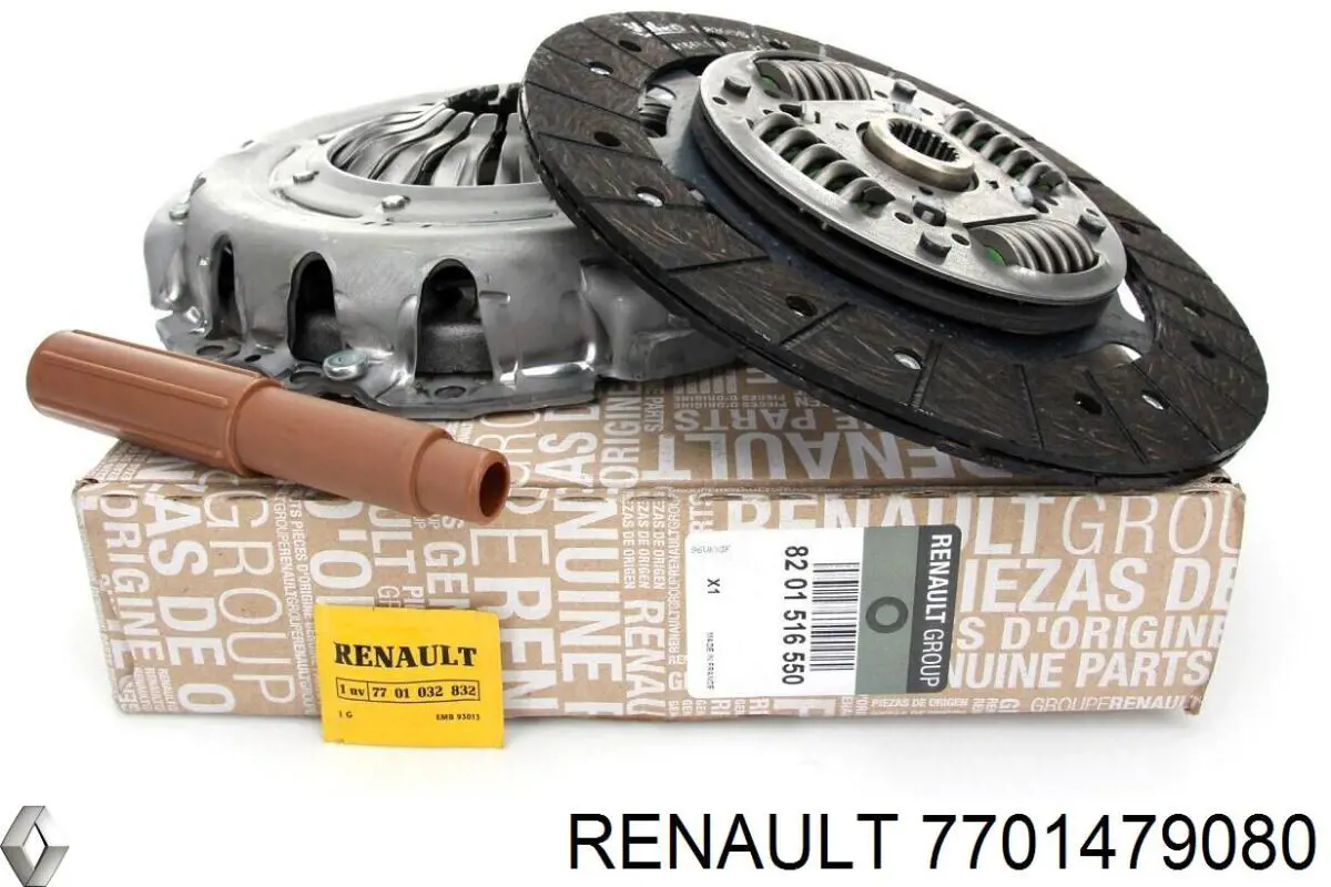 Купить 7701479080 Renault (RVI) Комплект сцепления (диск, корзина, подшипник)