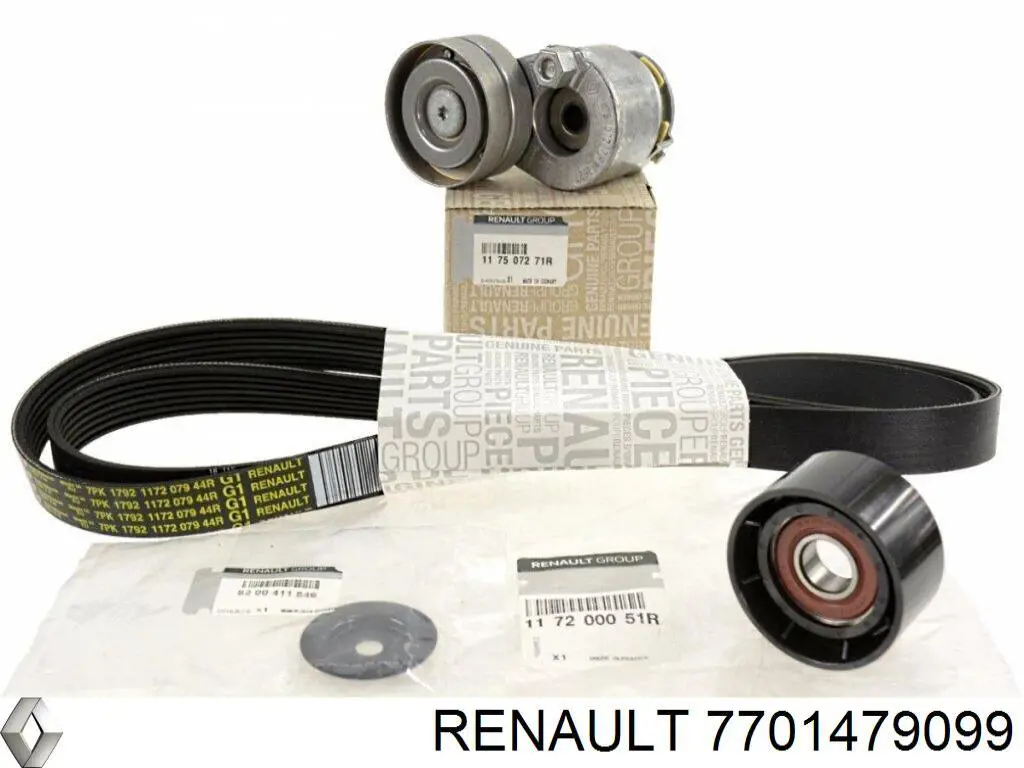 Ремень агрегатов приводной, комплект Renault (RVI) 7701479099 цена, от 71.90 USD
