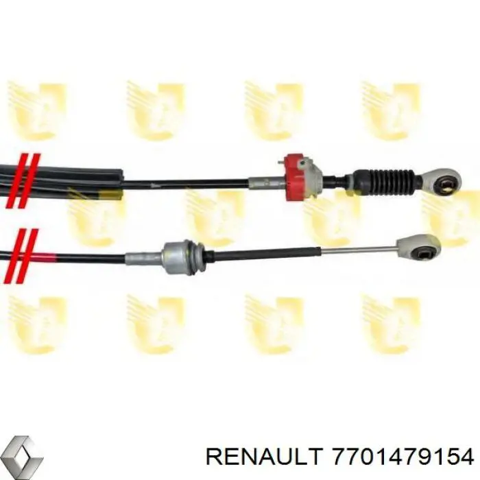 Трос переключения передач, выбора передачи Renault (RVI) 7701479154 цена, от 31.37 USD