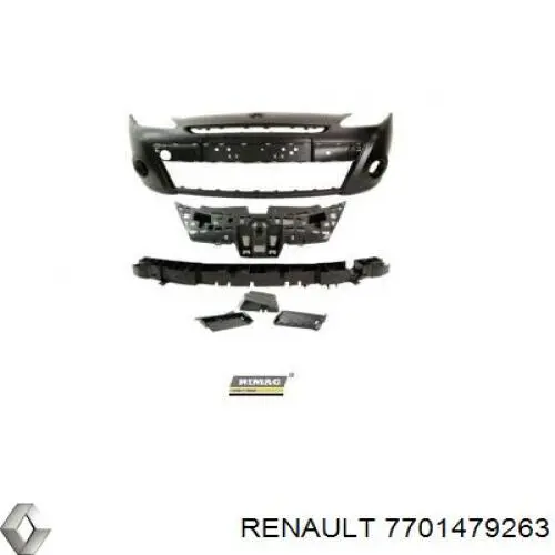 7701479263 Renault (RVI) передний бампер