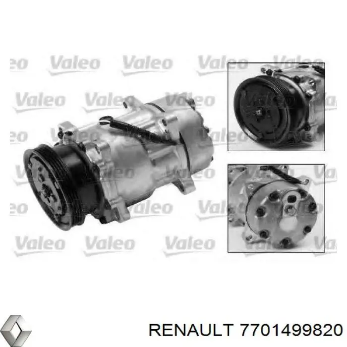 Купить 7701499820 Renault (RVI) Компрессор климатической установки