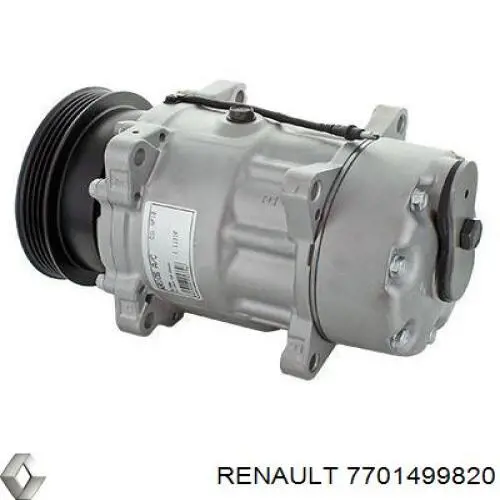 7701499820 Renault (RVI) compressor de aparelho de ar condicionado