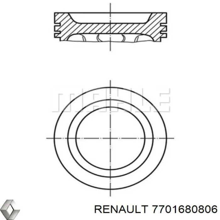 Купить Поршень на 1 цилиндр Вольво 460 L 464