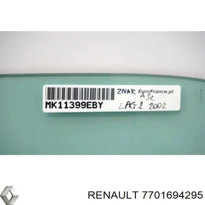 Стекло передней правой двери Renault (RVI) 7701694295