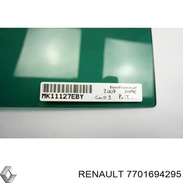 7701694295 Renault (RVI) Стекло передней двери, правой
