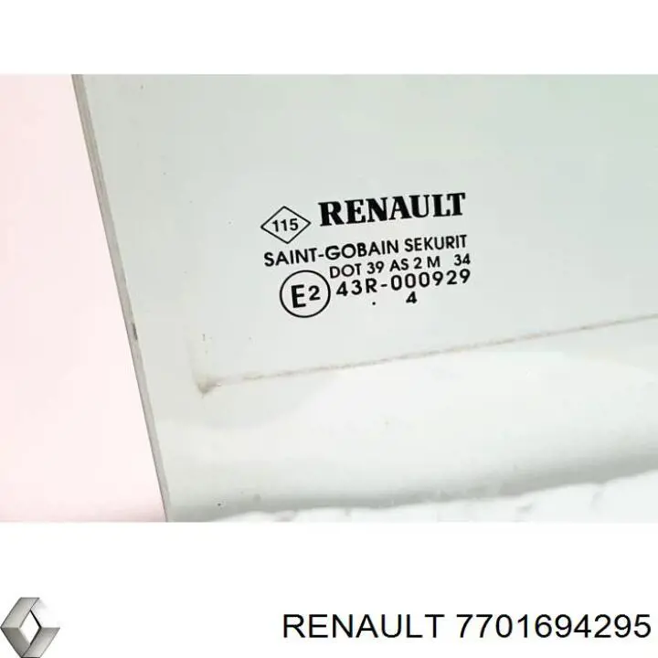Стекло пассажирской двери Renault (RVI) 7701694295 цена, от 31.62 USD