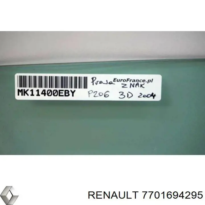Купить 7701694295 Renault (RVI) Стекло двери передней правой