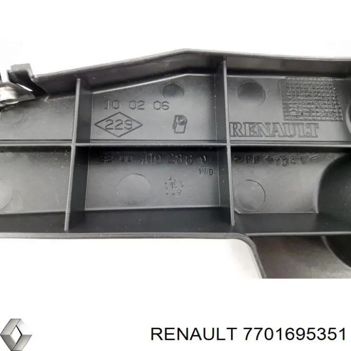 7701695351 Renault (RVI) Кронштейн крепления бампера переднего правый