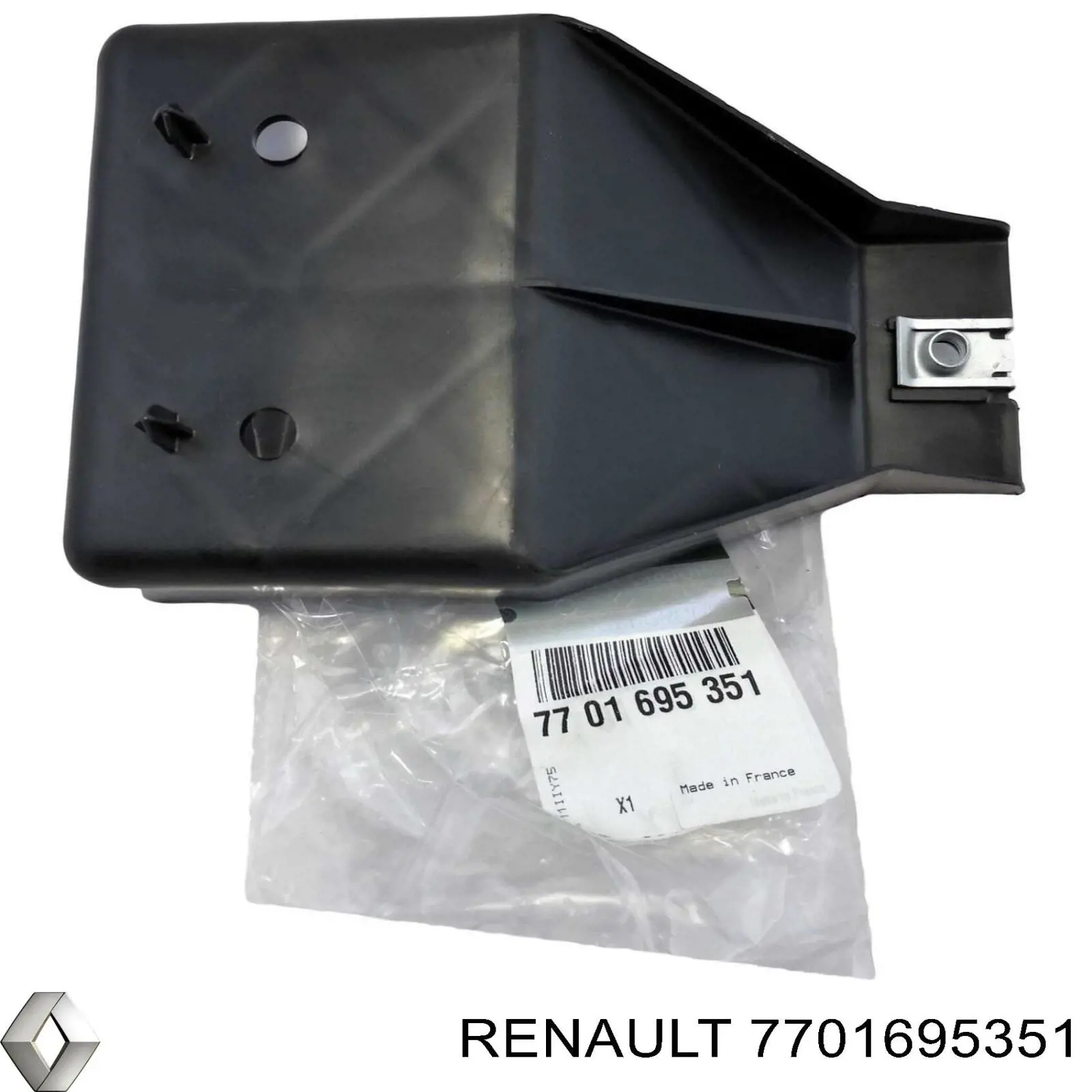 Правое крепление переднего бампера Renault (RVI) 7701695351 цена, от 24.25 USD