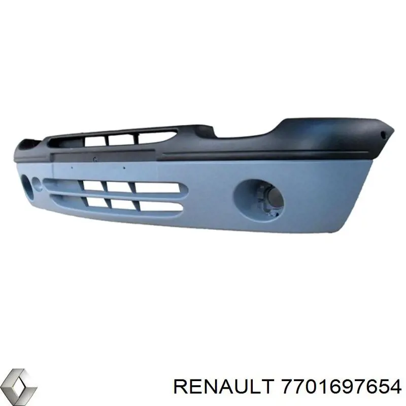 Передний бампер 7701697654 Renault (RVI)