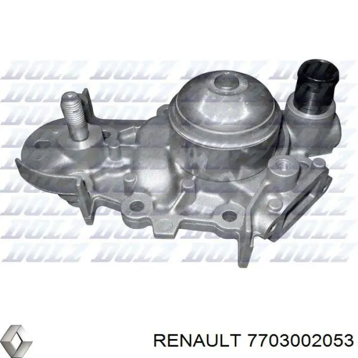7703002053 Renault (RVI) фланец системы охлаждения (тройник)