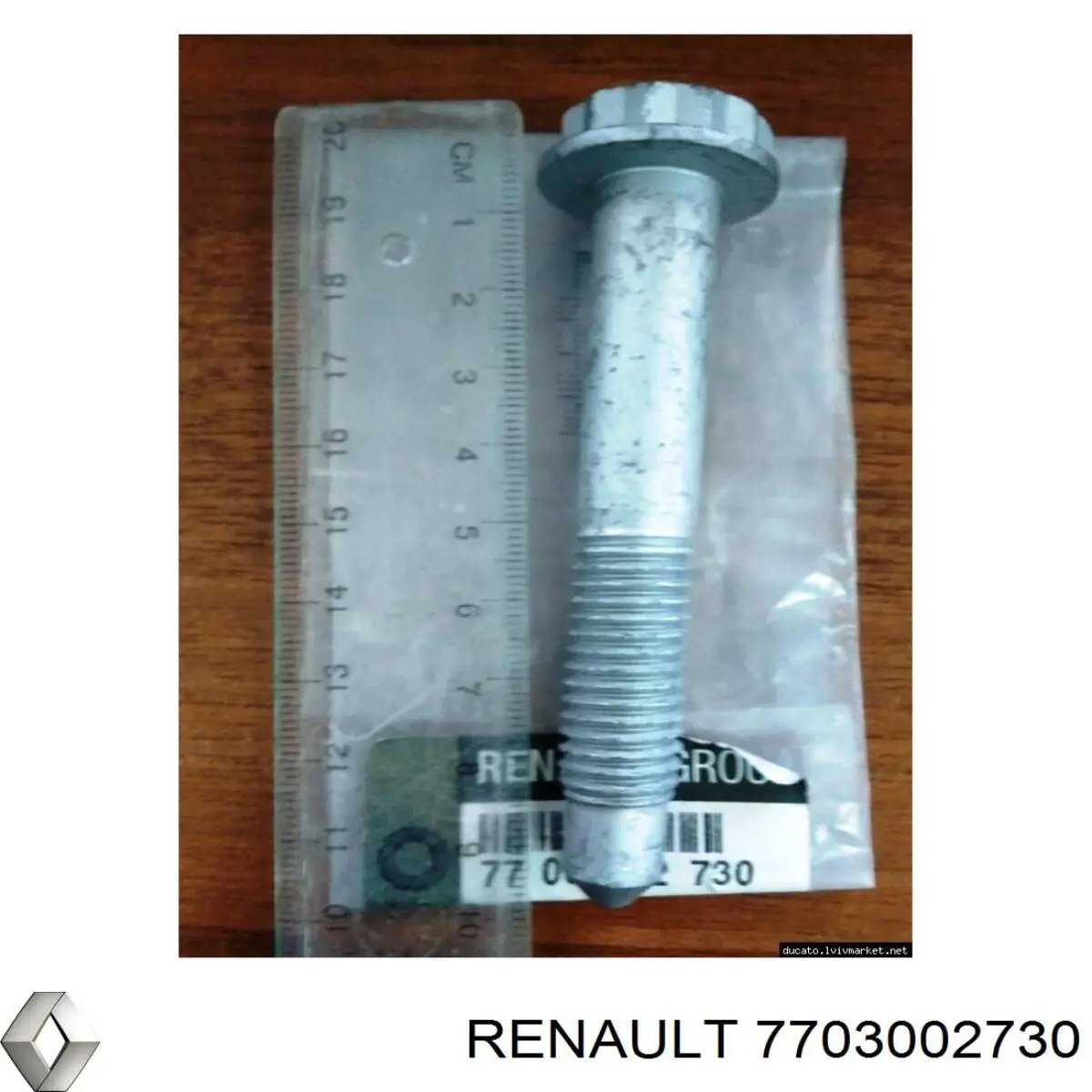 7703002730 RENAULT Tornillo de montaje, Amortiguador Delantero original y equivalente