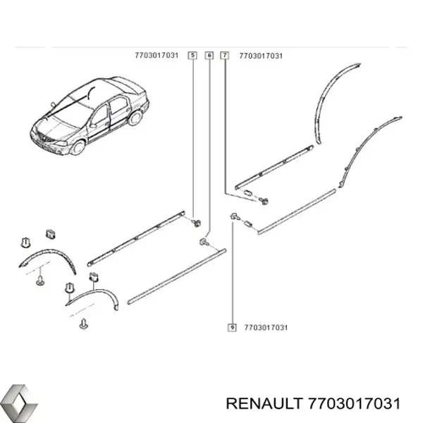 7703017031 Renault (RVI) 