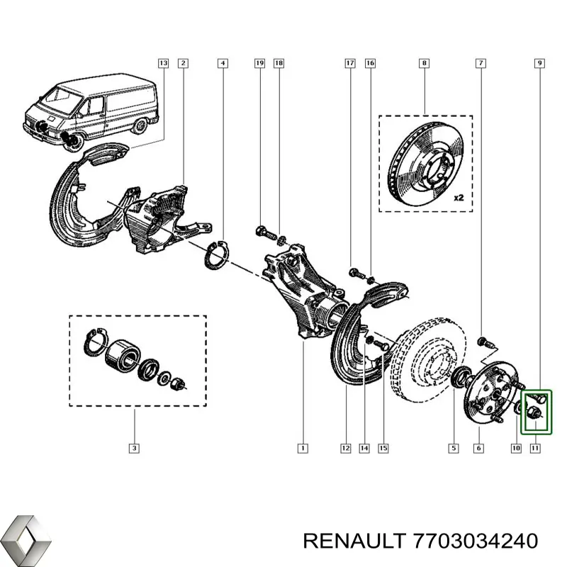  7703034240 Renault (RVI)