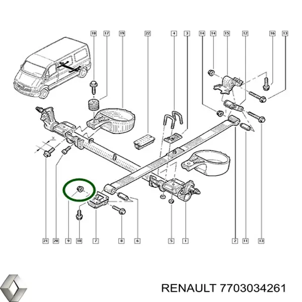  Renault (RVI) 7703034261 цена, от 2.82 USD