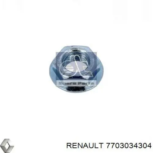 Гайка випускного колектора 7703034304 Renault (RVI)