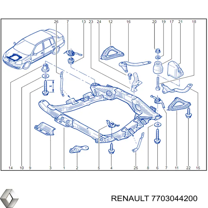  Renault (RVI) 7703044200 цена, от 6.17 USD