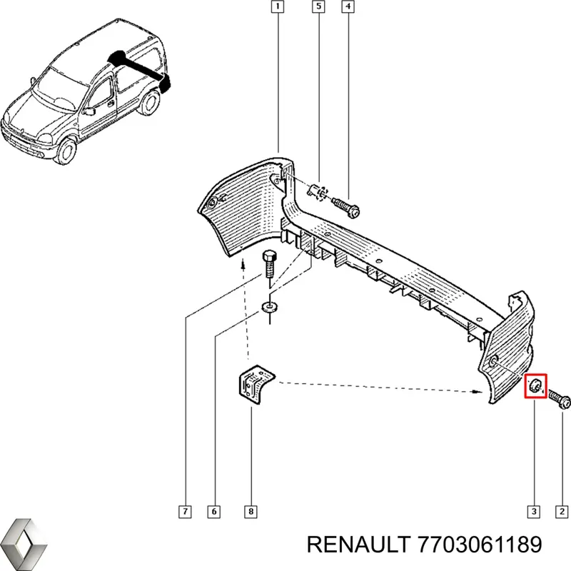  Renault (RVI) 7703061189 цена, от  