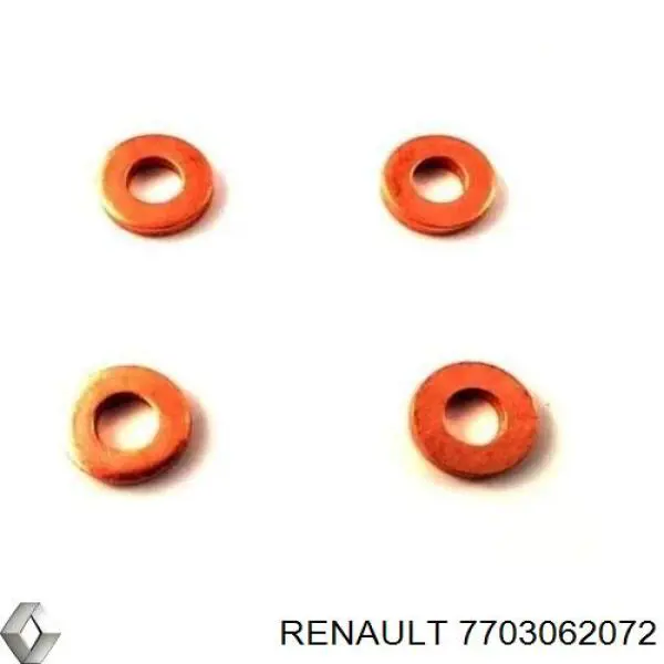 Кольцо (шайба) форсунки инжектора посадочное Renault (RVI) 7703062072