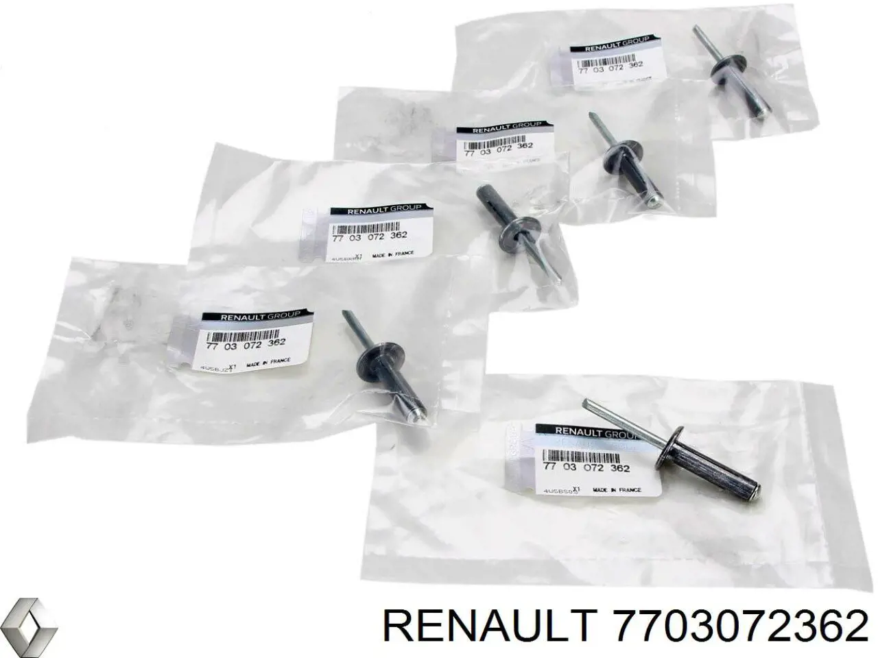 Купить 7703072362 Renault (RVI) Заклепка накладки барабанных колодок
