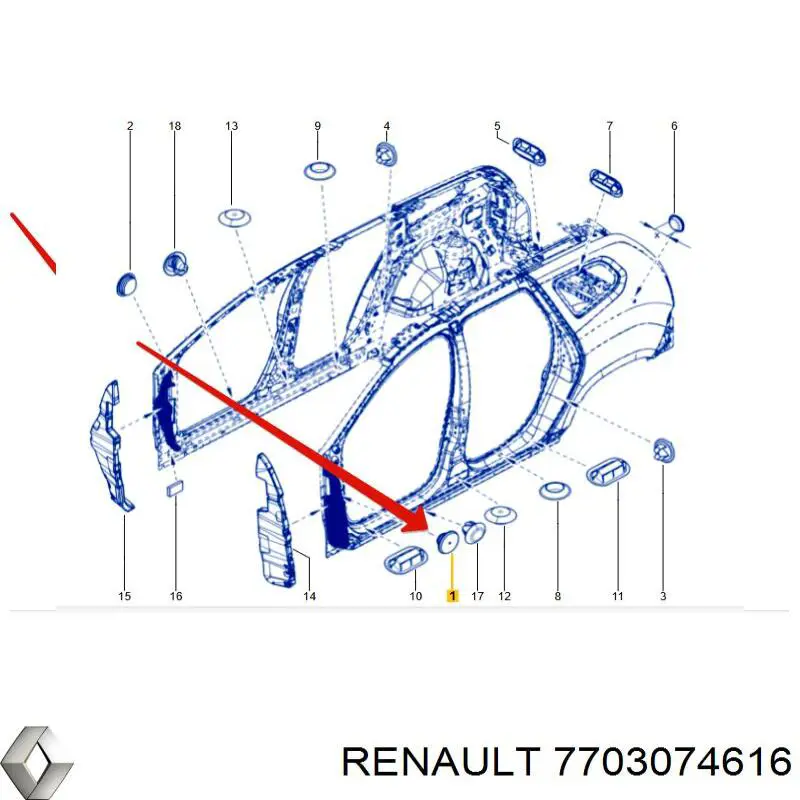 Renault (RVI) 7703074616 цена, от 2.27 USD