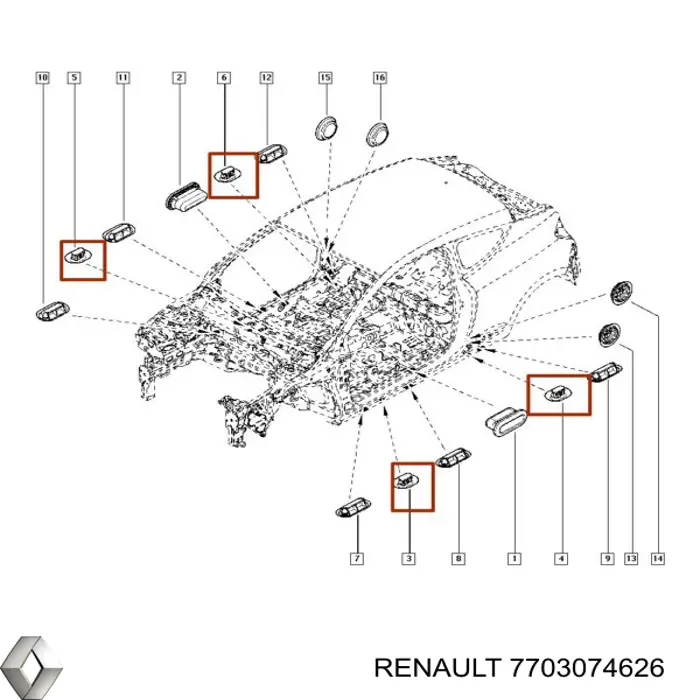 Compre Tampão de fundo de carroçaria Renault Clio 5