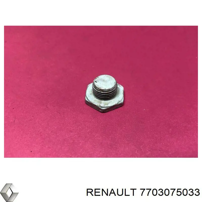 Пробка поддона двигателя RENAULT 7703075033