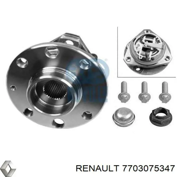 Пробка поддона двигателя Renault (RVI) 7703075347 цена, от 1.75 USD