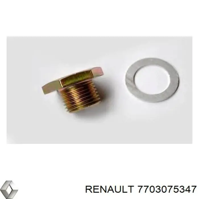 Пробка поддона двигателя Renault (RVI) 7703075347 цена, от 1.75 USD