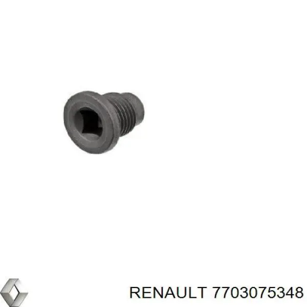 Пробка піддона двигуна 7703075348 Renault (RVI)