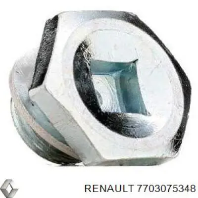 Пробка поддона двигателя Renault (RVI) 7703075348 цена, от 2.11 USD