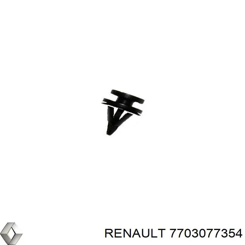 7703077354 Renault (RVI) cápsula (prendedor de fixação de revestimento da porta)