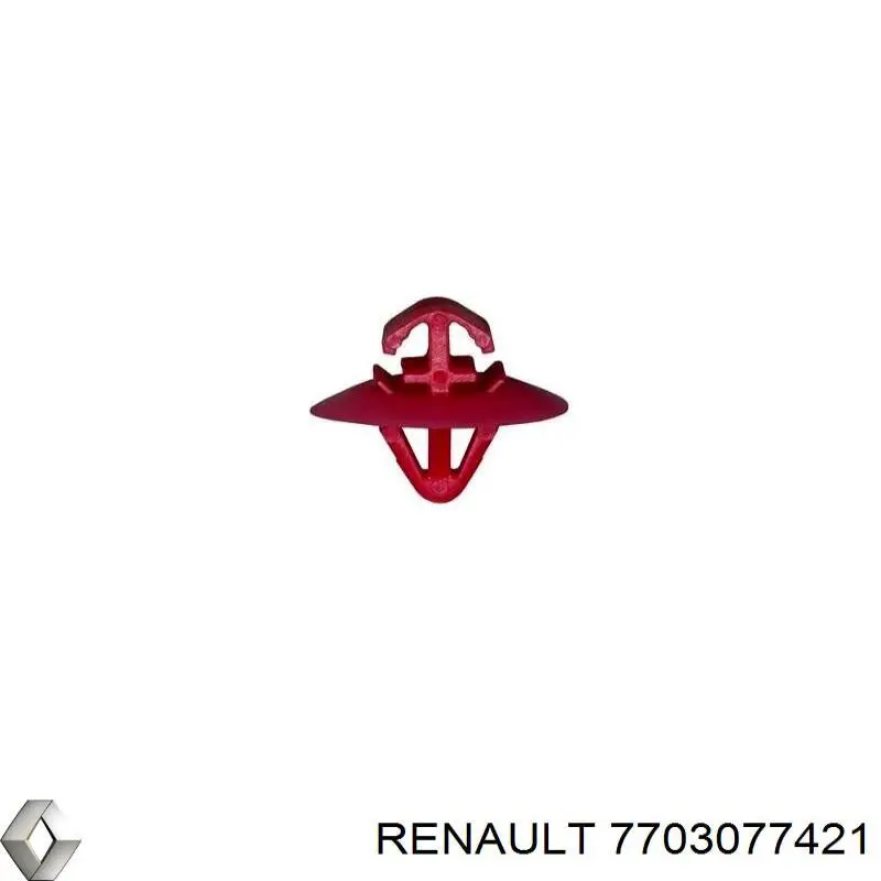 Купить 7703077421 Renault (RVI) Пистон (клип) крепления молдинга двери