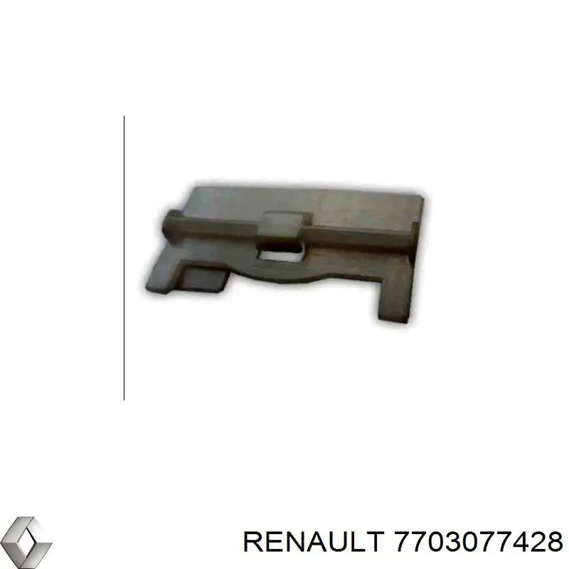 Клипса молдинга крыши на Renault Kangoo FC0