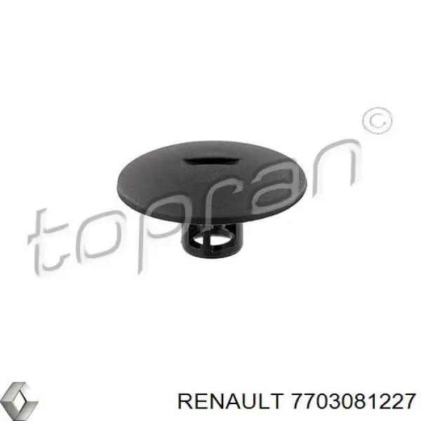 7703081227 RENAULT Clips de fijación, faldilla guardabarro original y equivalente