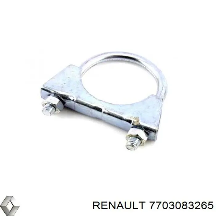 Abrazadera de silenciador delantera 7703083265 Renault (RVI)