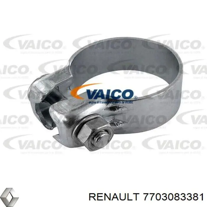 7703083381 Renault (RVI) хомут глушителя передний