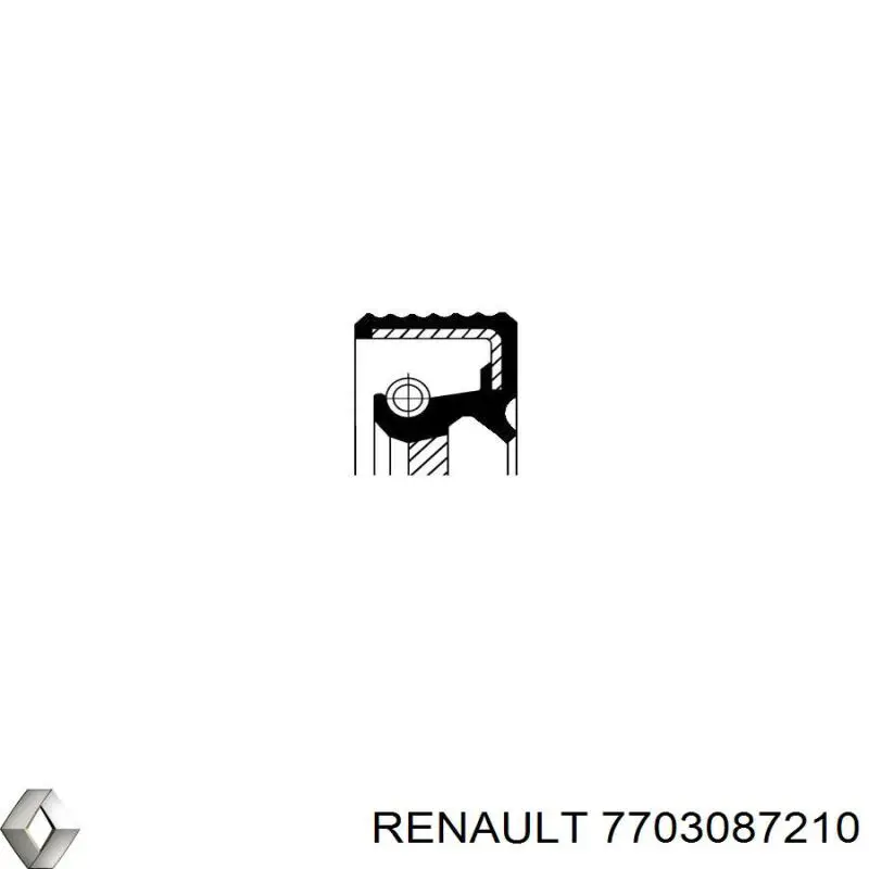 7703087210 Renault (RVI) сальник полуоси переднего моста правой