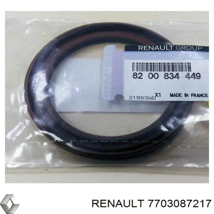 7703087217 Renault (RVI) сальник акпп/кпп (входного/первичного вала)