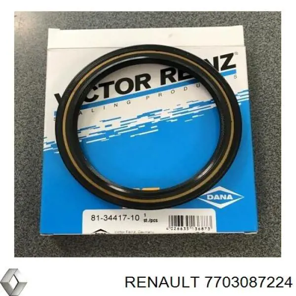 Купить 7703087224 Renault (RVI) Сальник коленвала задний