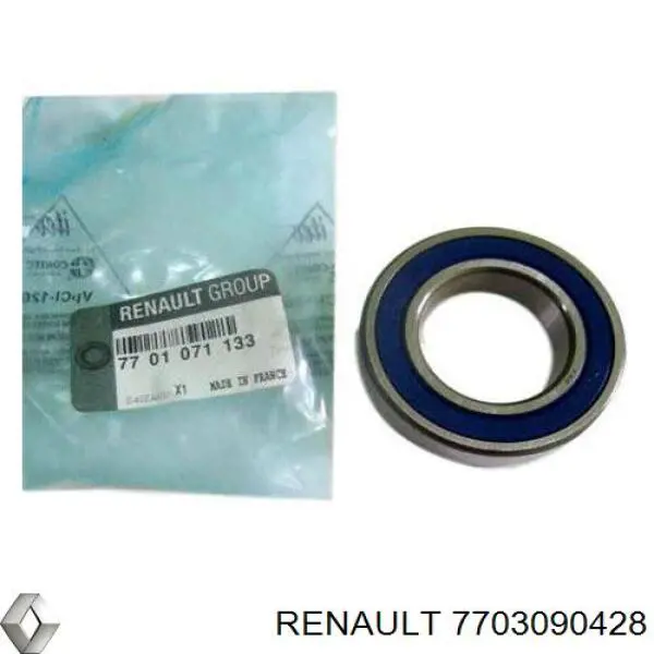 Подвесной подшипник передней полуоси 7703090428 Renault (RVI)