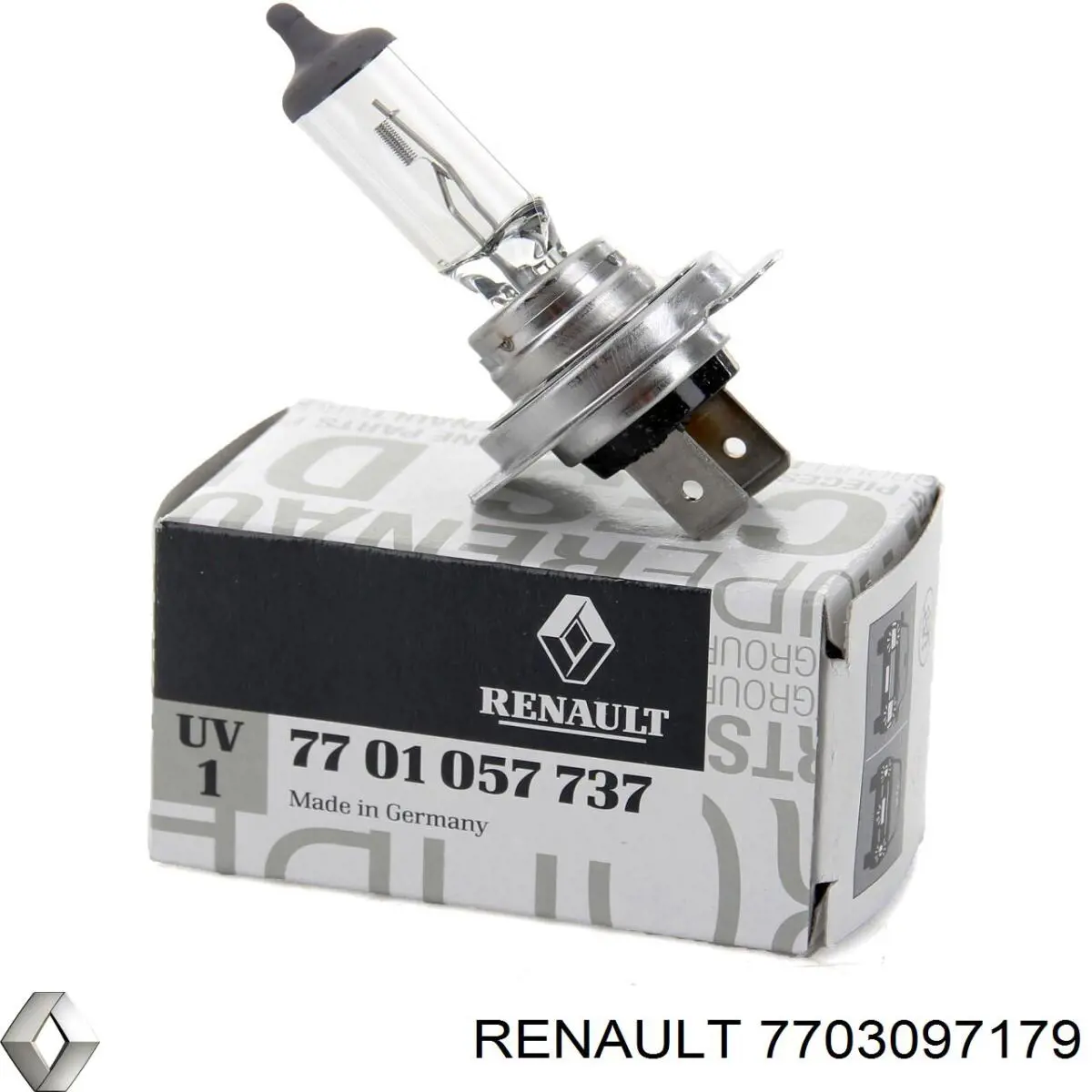 Лампа автомобильная Renault (RVI) 7703097179