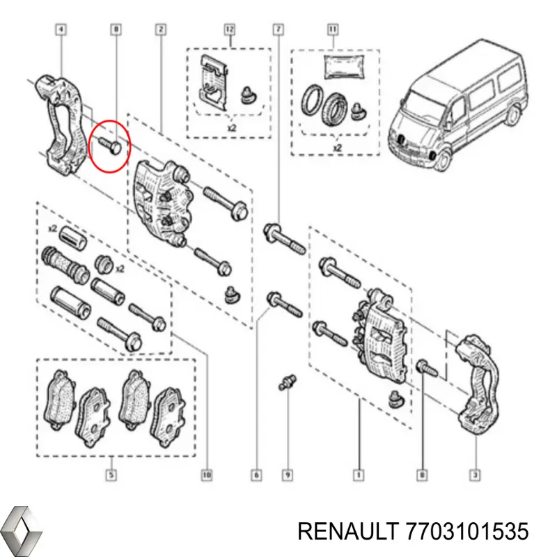 7703101535 Renault (RVI) 