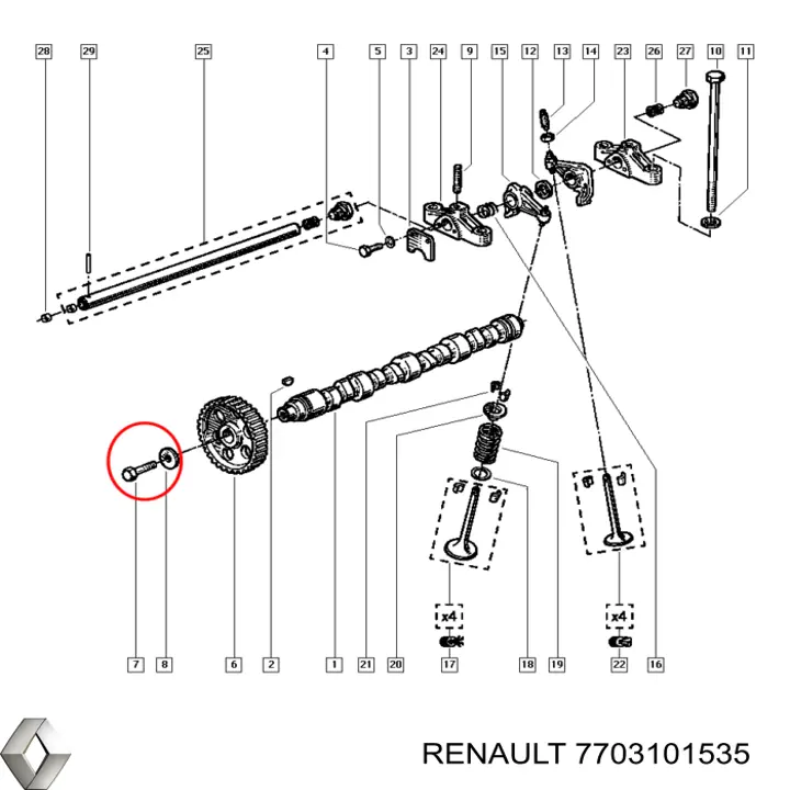 Renault (RVI) 7703101535 цена, от 16.66 USD