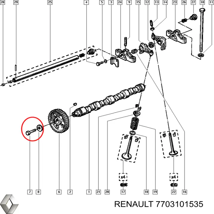 Купить 7703101535 Renault (RVI) 