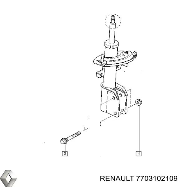 Болт развала Renault (RVI) 7703102109 цена, от 8.27 USD