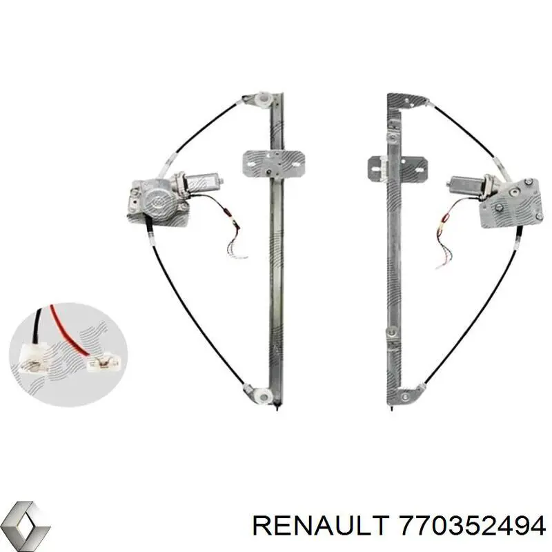Механизм стеклоподъемника водительской двери Renault (RVI) 770352494 цена, от 47.78 USD