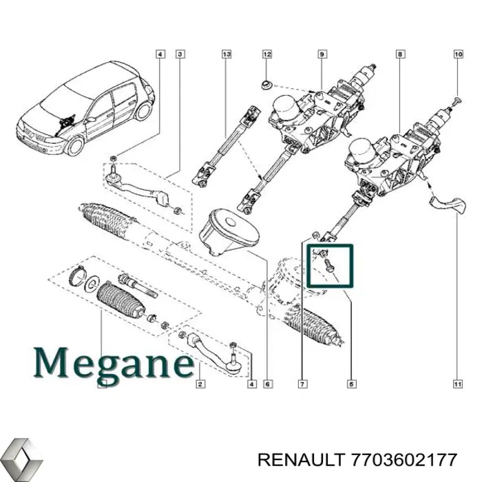  Renault (RVI) 7703602246 цена, от 1.66 USD
