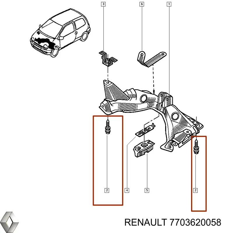 7703620058 Renault (RVI) 